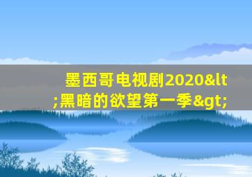 墨西哥电视剧2020<黑暗的欲望第一季>